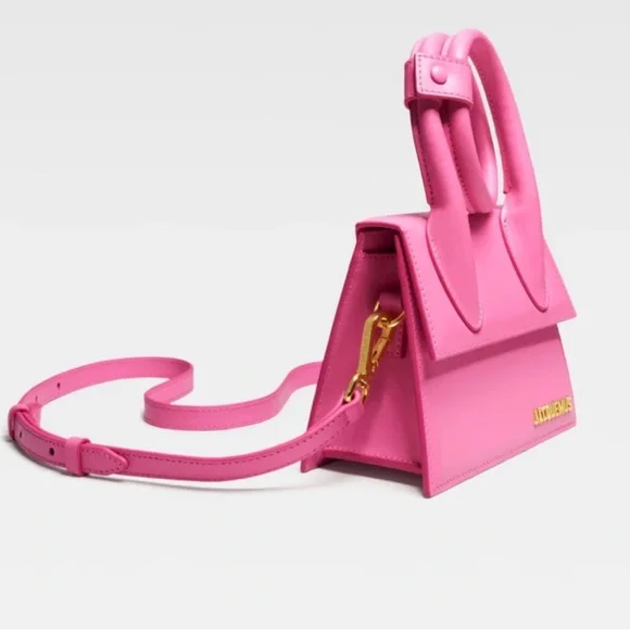 Jacquemus La Chiquita Noued Leather Logo Top Handle Bag